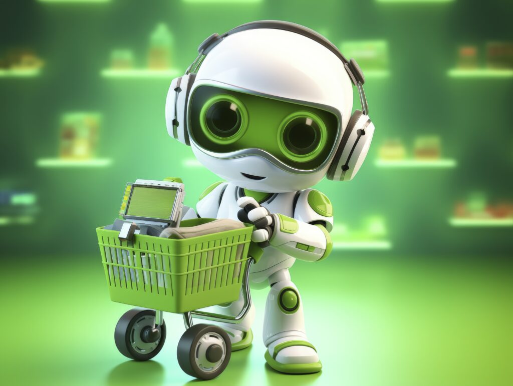 3d delivery robot working