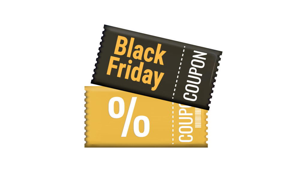 black friday discount coupons voucher 3d