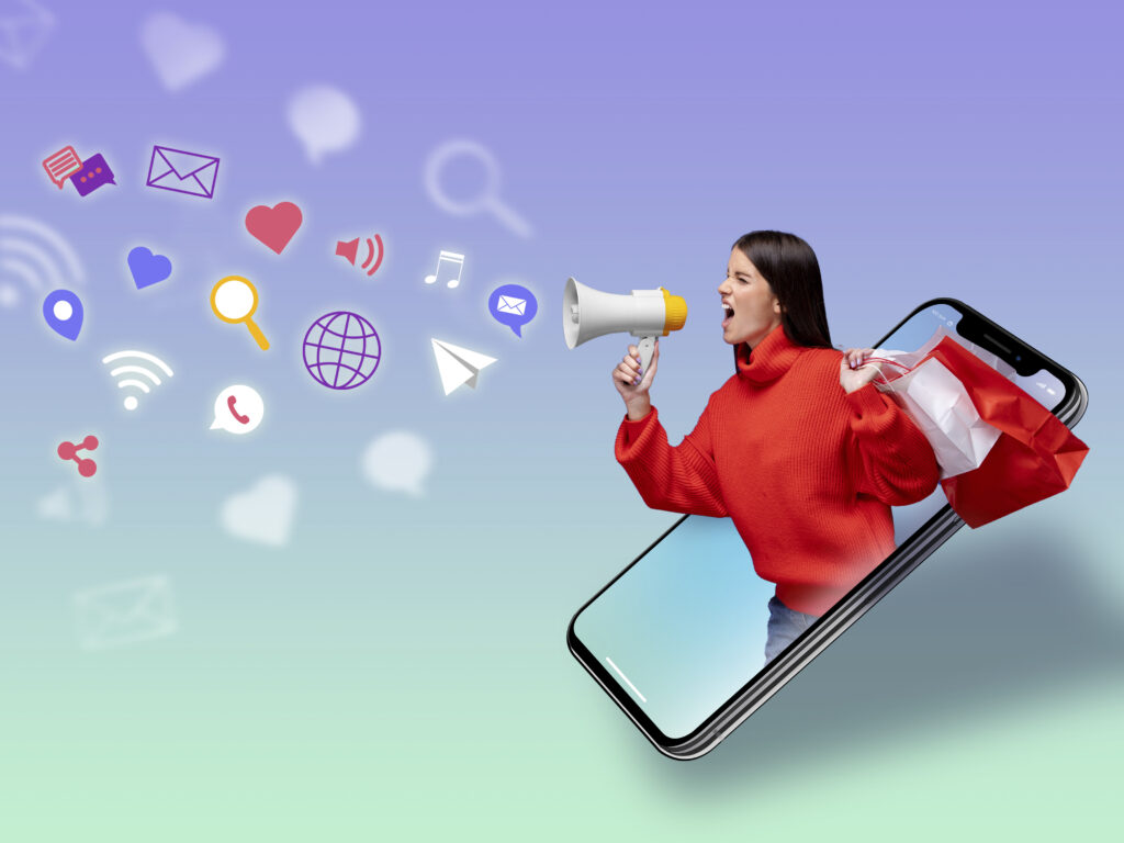 social media marketing concept marketing with applications