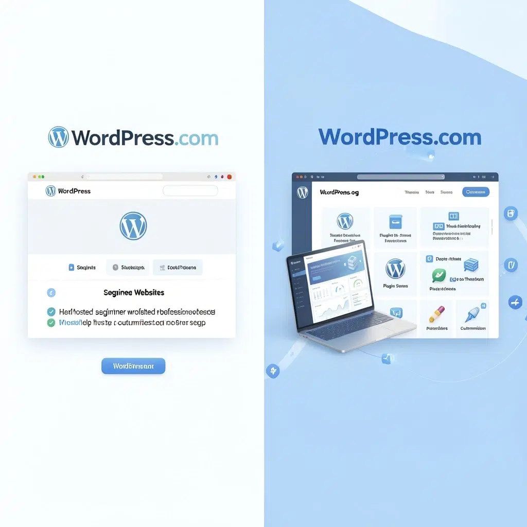 WordPress.org vs WordPress.com comparison for beginners